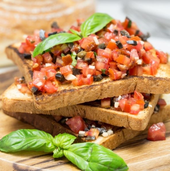 Bruschetta with Fresh and Sun-Dried Tomatoes