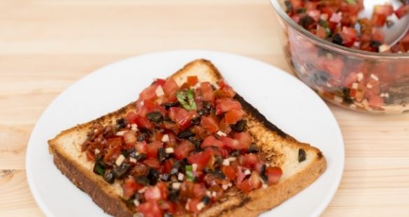 Bruschetta with Fresh and Sun-Dried Tomatoes step 3