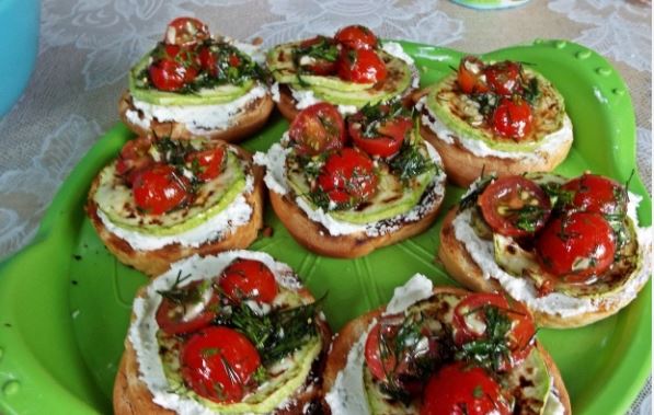 Bruschetta with Grilled Zucchini step 8