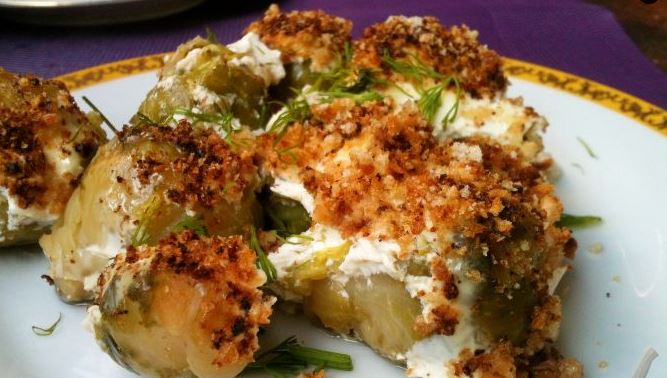 Brussels Sprouts with Sour Cream