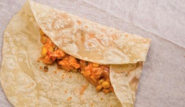 Burrito with Chicken and Beans step 6