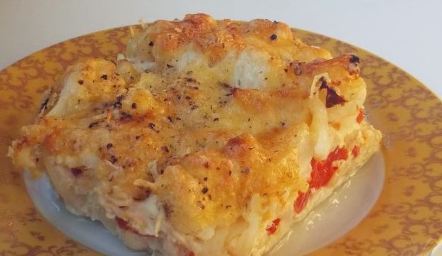 Cauliflower Casserole with Tomatoes