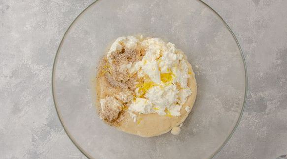 Cottage Cheese Casserole with Bananas and Almonds (in the Microwave) step 4