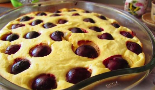 Curd Casserole with Cherries step 5