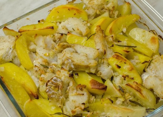 Cod Baked with Potatoes and Rosemary step 10