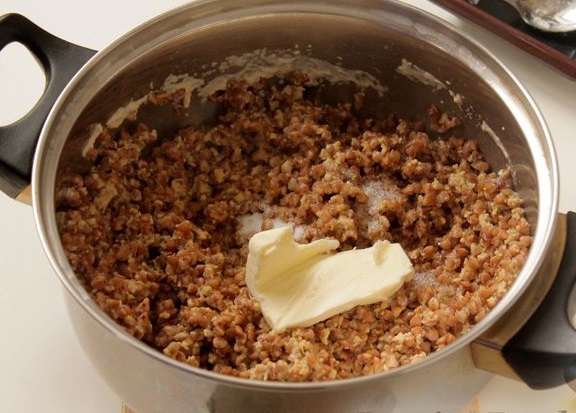 Baked Buckwheat Porridge with Egg, in Milk step 11