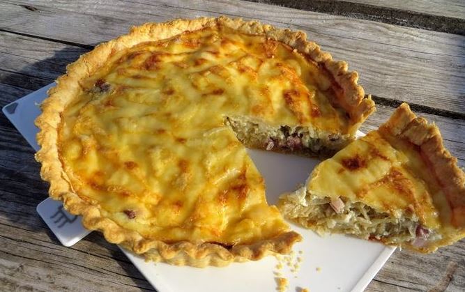 French Onion Quiche with Brisket
