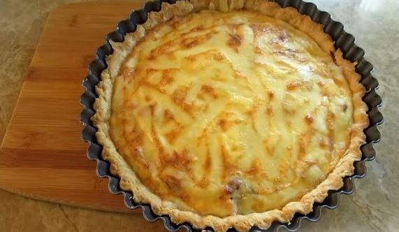 French Onion Quiche with Brisket step 7