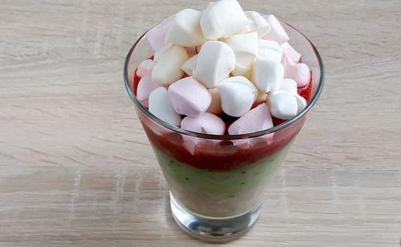 Fruit Dessert with Marshmallows step 5