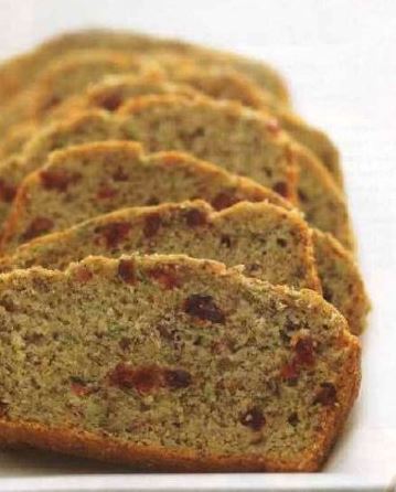 Linseed Bread with Cranberries and Zucchini