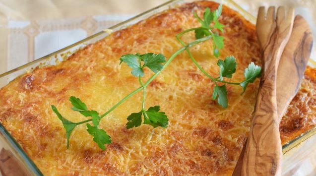 Pasta Casserole with Meat and Béchamel Sauce