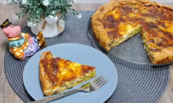 Quiche with Leek and Mushrooms