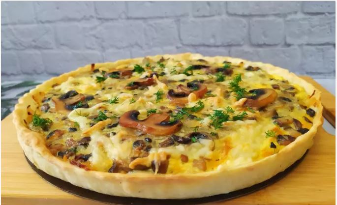Quiche with Mushrooms and Potatoes