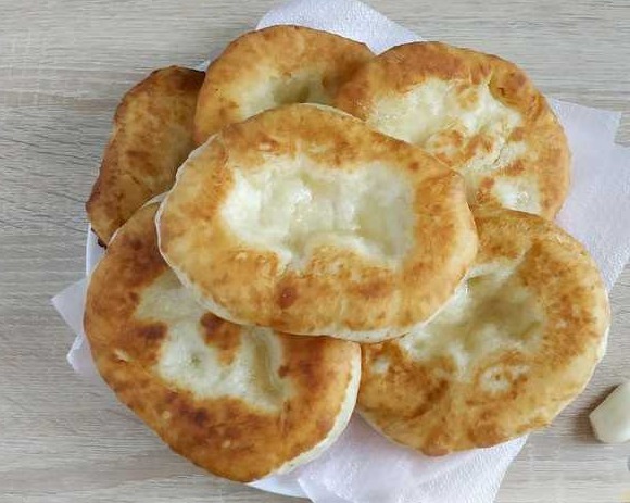 Langos Made from Potato Yeast Dough step 14
