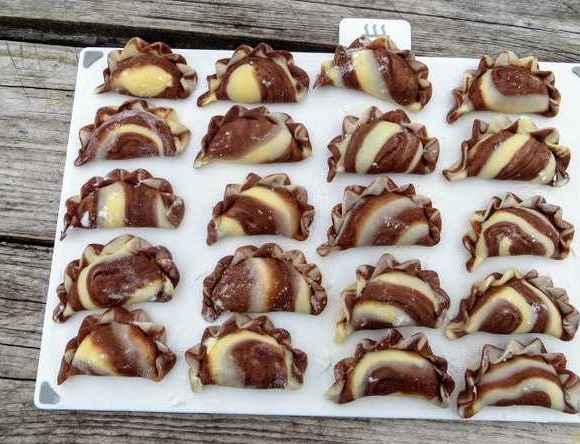 Chocolate Dumplings with Cottage Cheese