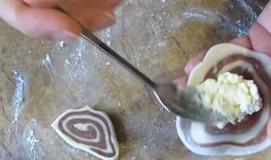 Chocolate Dumplings with Cottage Cheese step 9