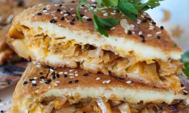 Cabbage Jellied Pie with Mayonnaise and Sour Cream step 11