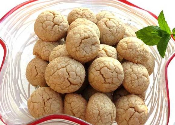 Fried Flour Shortbread Cookies