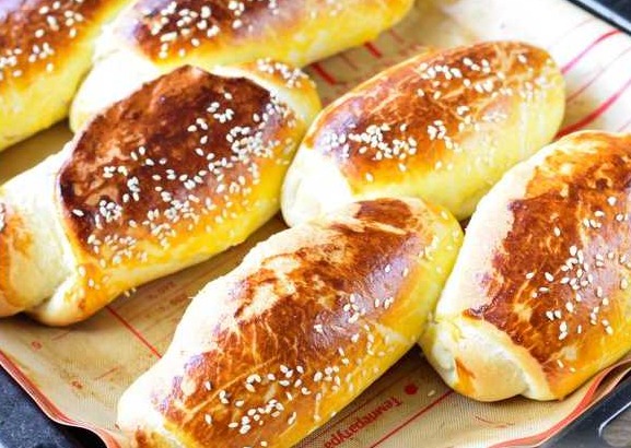 Sesame Yeast Buns step 17