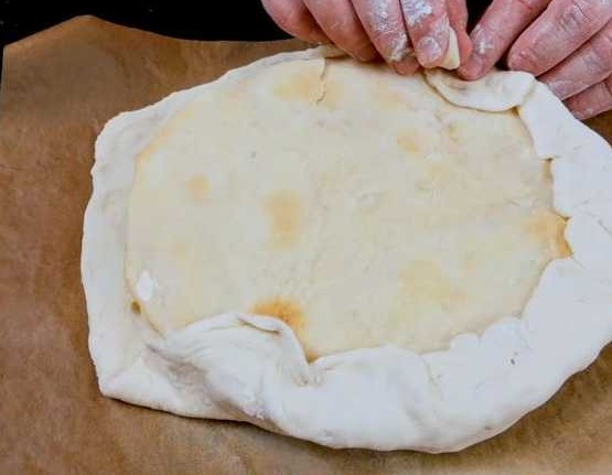 Pizza with Cheese Bottom step 10