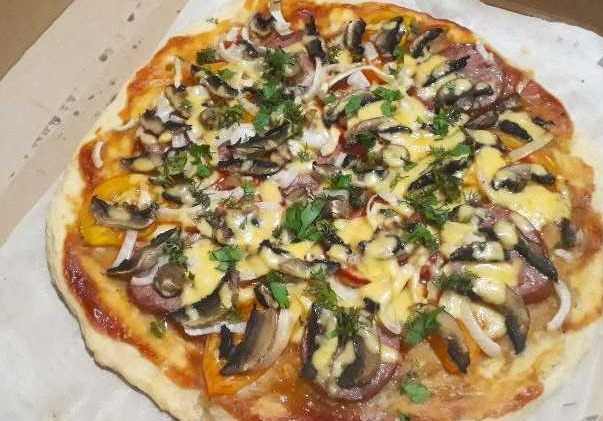Pizza on Beer Dough