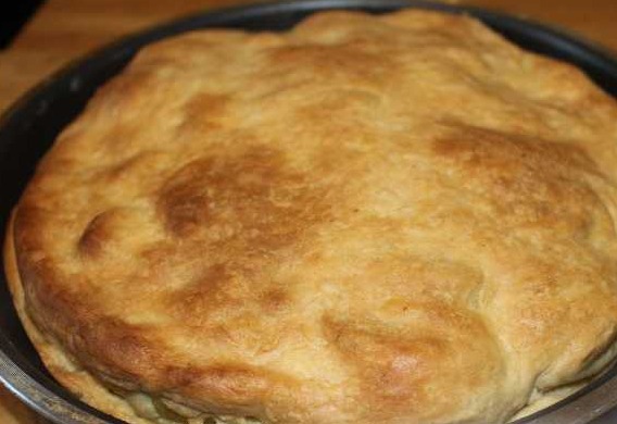 Pie with Potatoes, Bacon and Cheese step 12
