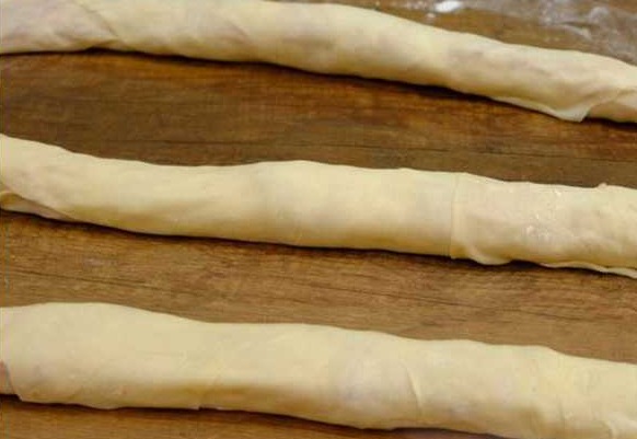Pies “Snails” with Minced Meat and Vegetables step 9