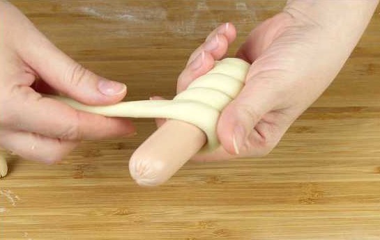 Sausages in Dough (the Simplest Recipe for Yeast Dough) step 3