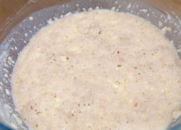 Airy Easter Cake Made from Yeast Dough step 1