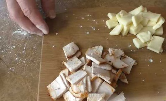 Yeast Dough Buns with Meat and Cheese step 7