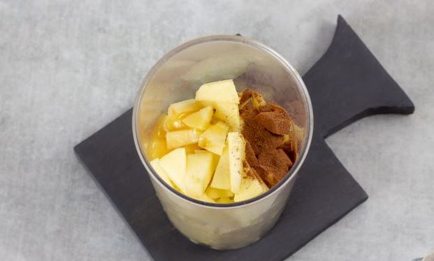 Whipped Oatmeal in Milk, with Apple and Cinnamon step 4