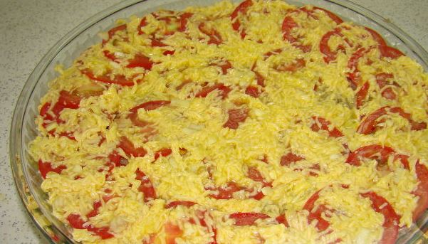 Zucchini Casserole with Minced Meat, Cheese and Tomatoes step 4