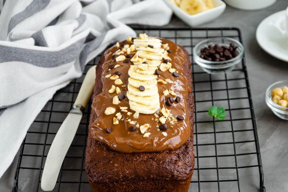 Chocolate Banana Cake with Sour Cream