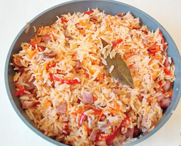 Rice with Sausages and Vegetables step 13