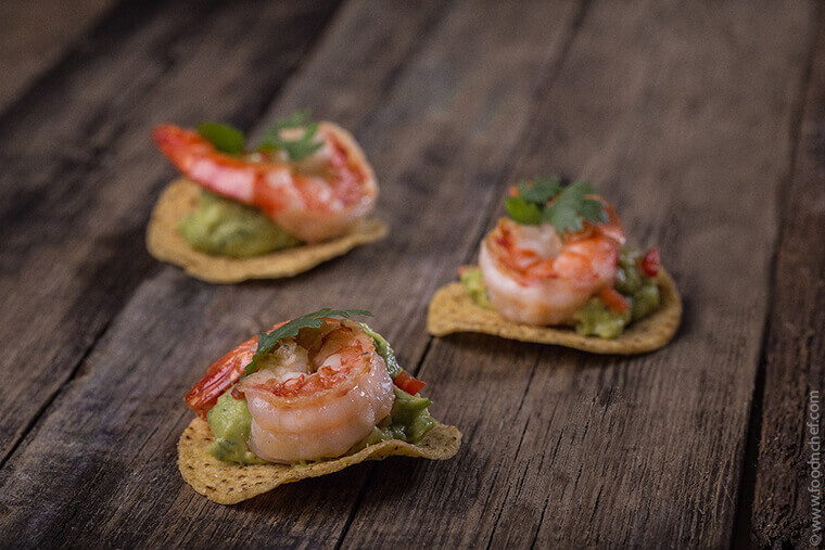 Guacamole with Shrimp Ceviche