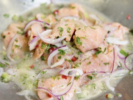 Peruvian Salmon Ceviche