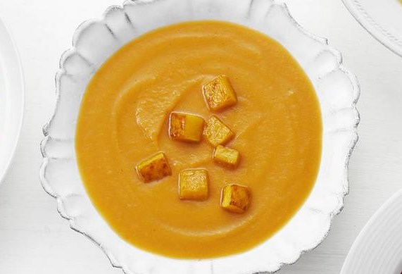 Butternut Pumpkin Puree Soup with Apple