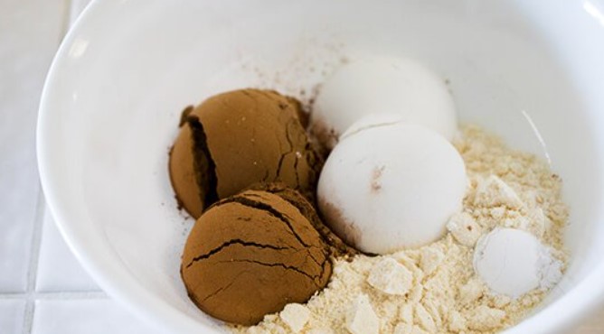 Chocolate Coconut Flour Mug Cake step 1