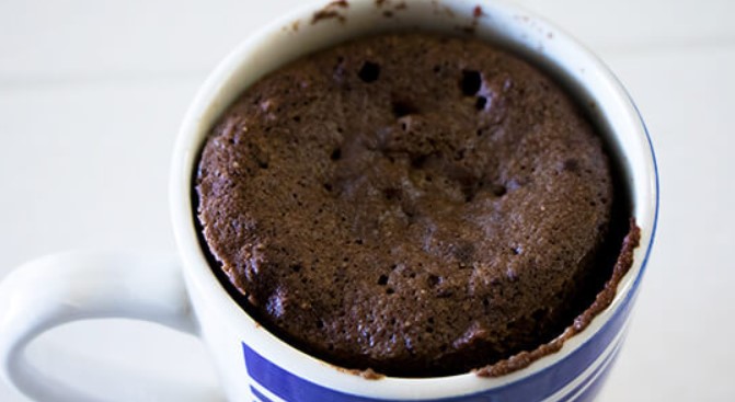Chocolate Coconut Flour Mug Cake step 4