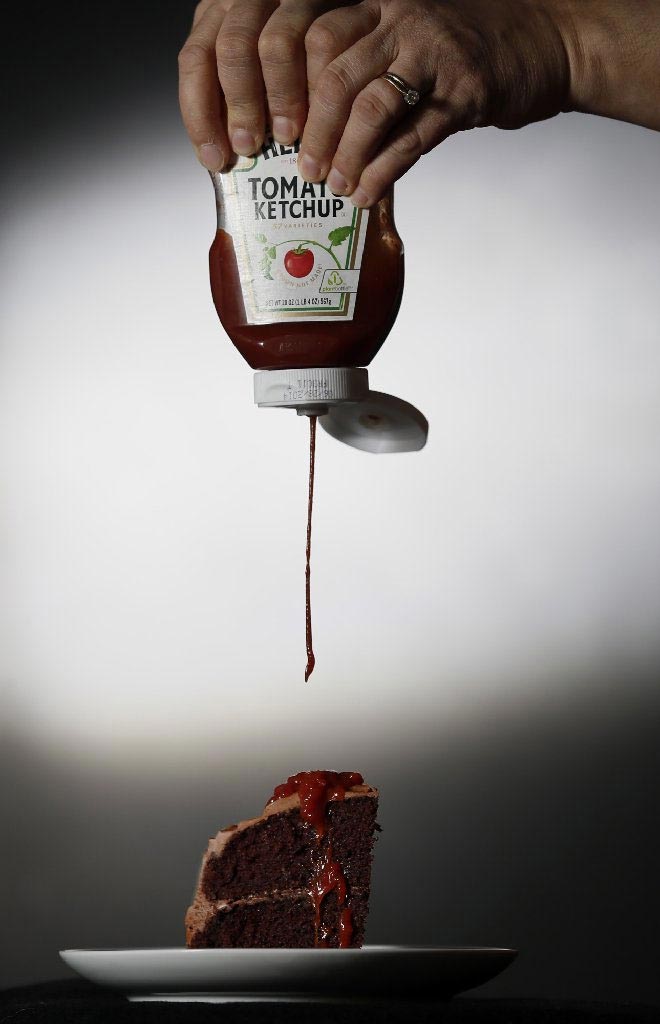 Ketchup + dark chocolate