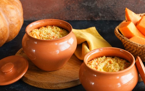 Millet Porridge with Pumpkin in the Oven