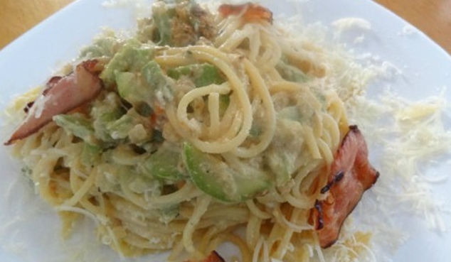Pasta Carbonara with Zucchini
