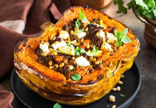 Stuffed Pumpkin in the Oven