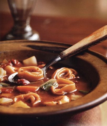 Tomato Soup with Tortellini