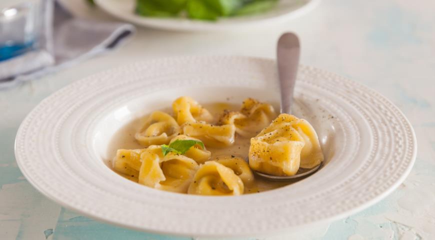 Tortellini with Sea Bass