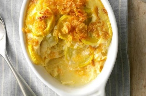 Zucchini Casserole with a Cheese Crust