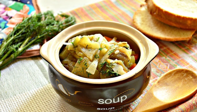 Vegetable Stew with Eggplant and New Potatoes