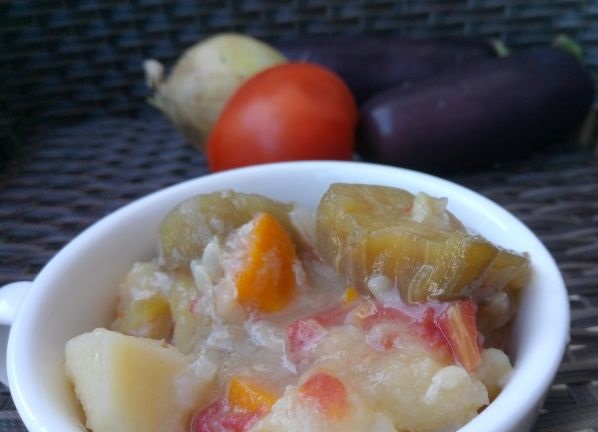 Summer Vegetable Stew (in a Slow Cooker)