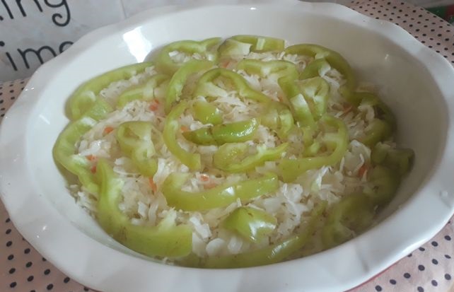 Pork Baked with Sauerkraut and Bell Pepper step 9