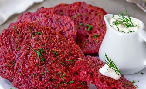 Beetroot and Potato Pancakes